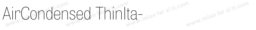 AirCondensed ThinIta字体转换